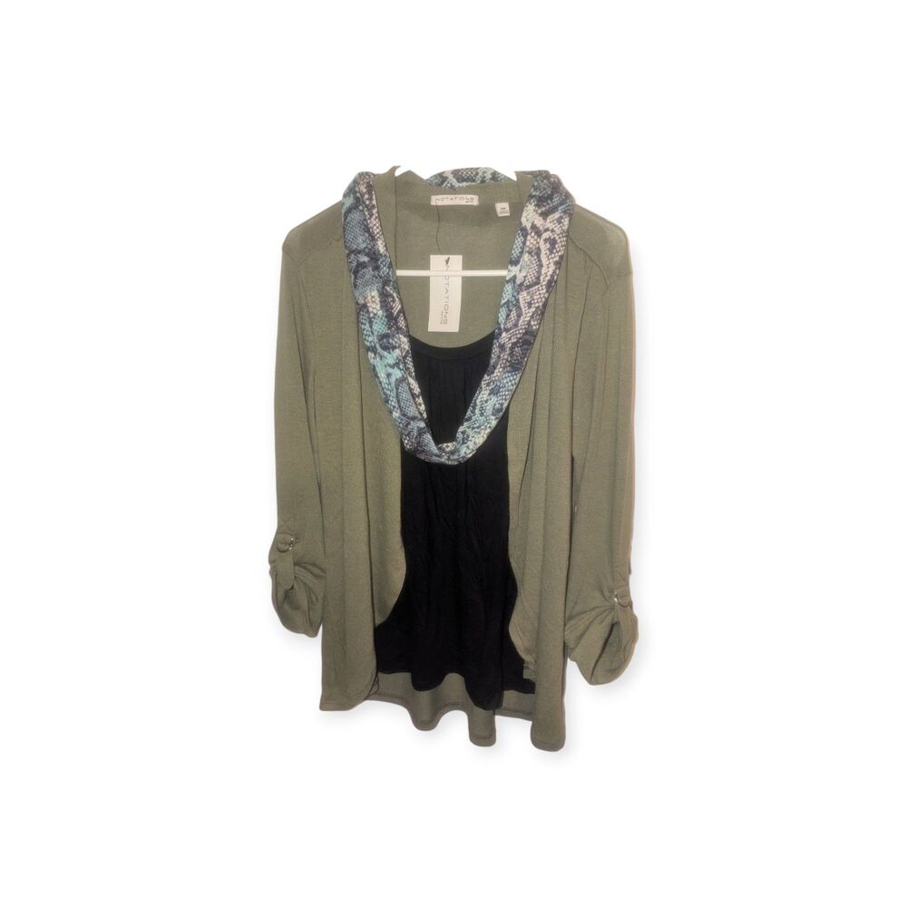 Notation Petite Blouse/Cardigan and Scarf